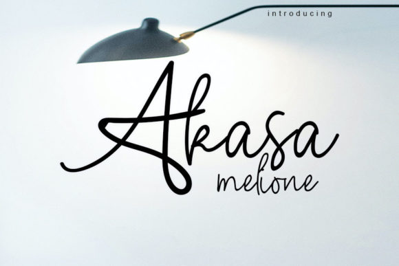 Akasa Melione: A Font That Speaks in Script