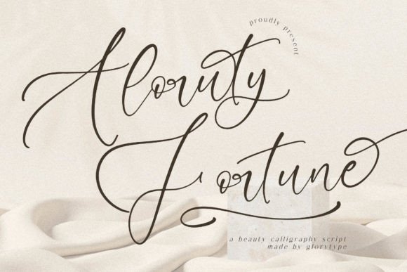 Aloruty Fortune Script Font for Handmade Creations