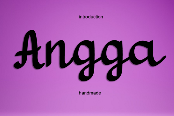 Angga: A Script Font That Elevates Digital Branding