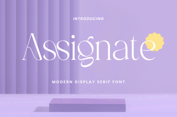 Assignate: A Serif Font That Elevates Branding with Class and Clarity