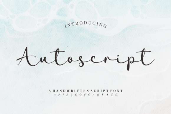 Autoscript: A Font That Breathes Life Into Your Handmade Creations