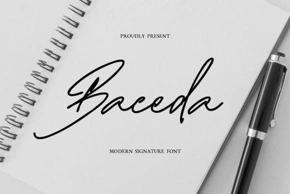 Baceda Signature: A Timeless Script Font for Crafters and Designers