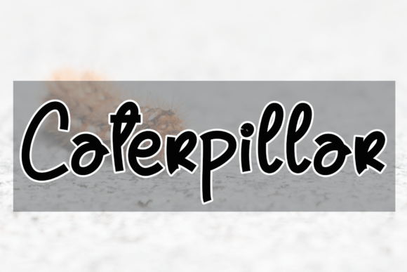 Caterpillar: A Script Font with a Warm, Handwritten Charm