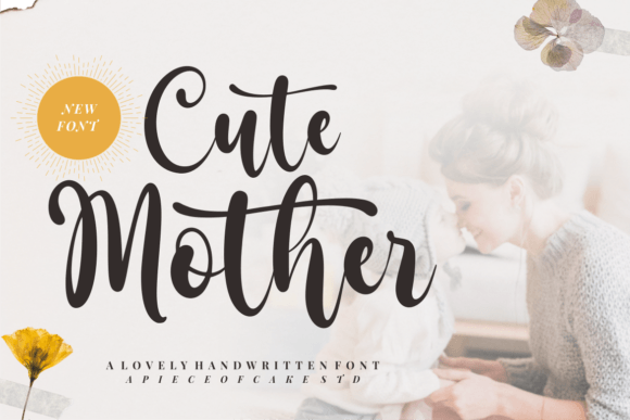 Cute Mother Script Font for Crafters and Designers