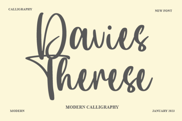 Davies Therese Font for Professional Branding