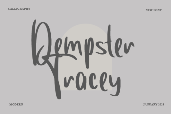 Dempster Tracey: A Modern Script Font for Branding Success