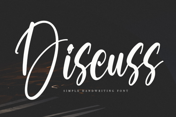 Discuss: A Handwritten Font for Editorial Warmth