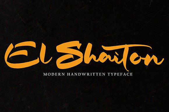 El Shaiton: A Script Font with Elegance and Charm