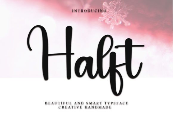 Halft: A Handwritten Font for Modern Web Design