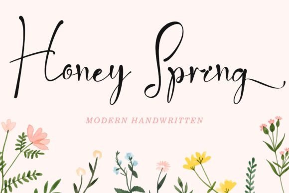 Honey Spring: A Handwritten Font for Modern Editorial Design