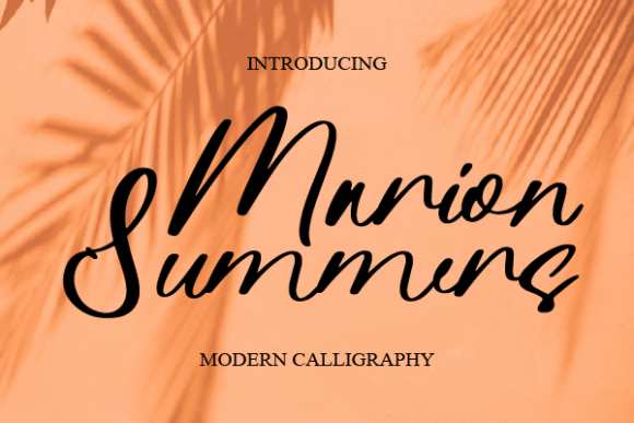 Marion Summers: A Modern Calligraphy Font for Branding Projects