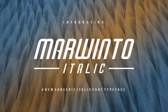 Marwinto Italic: A Font That Elevates Your Brand
