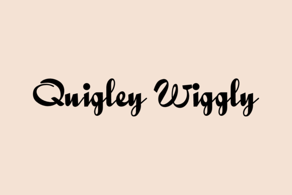 Quigley Wiggly: A Handwritten Font for Editorial Design