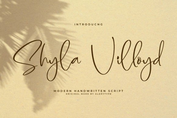 Shyla Villoyd: A Magical Script Font for Creative Makers