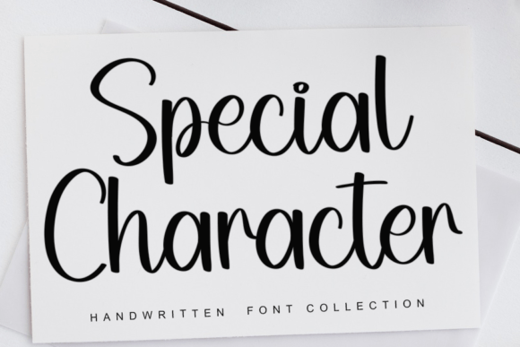 Special Character: A Handwritten Font with Modern Elegance