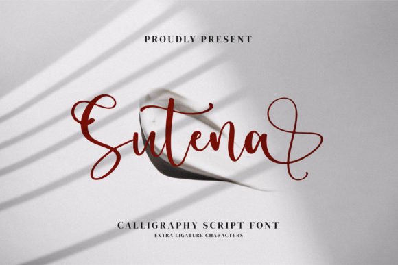 Sutena: A Delicate Script Font for Editorial Elegance