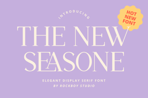 The New Seasone: A Serif Font That Breathes Life Into Your Creations