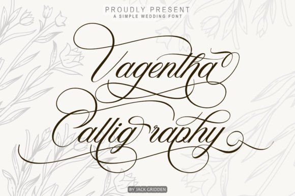 Vagentha Calligraphy: A Romantic Script Font for Branding