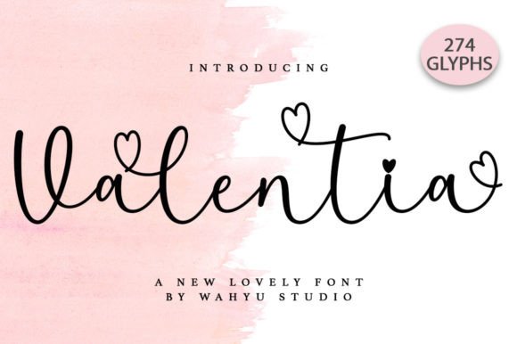 Valentia Font for Handmade Creations